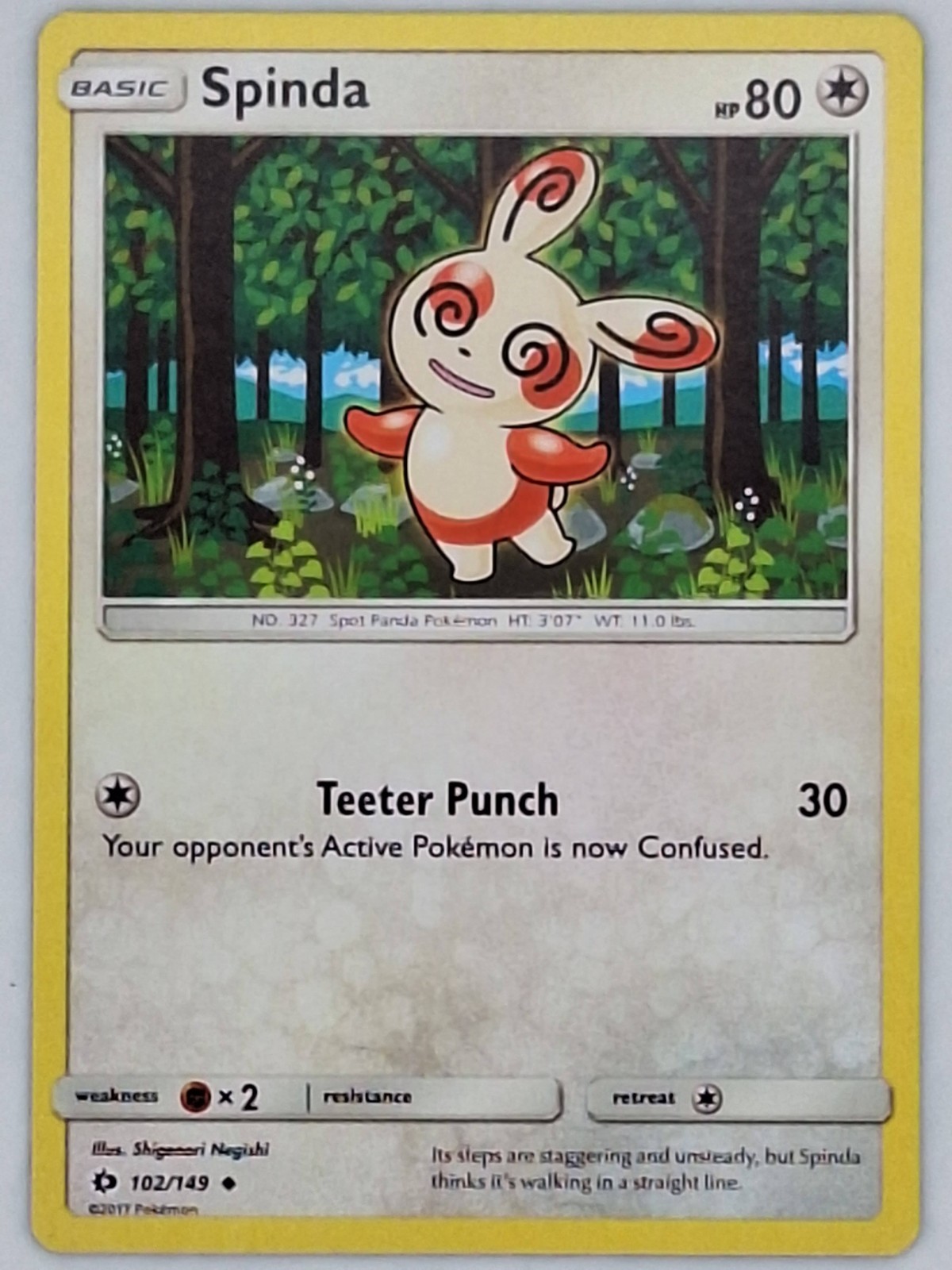 Spinda 102/149 Pokemon - Sun & Moon MP