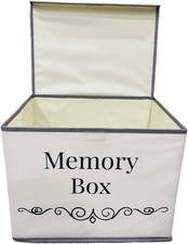 Memory Storage Box - Baby Keepsakes, Travel Memories, Loved Ones Treasured Keeps