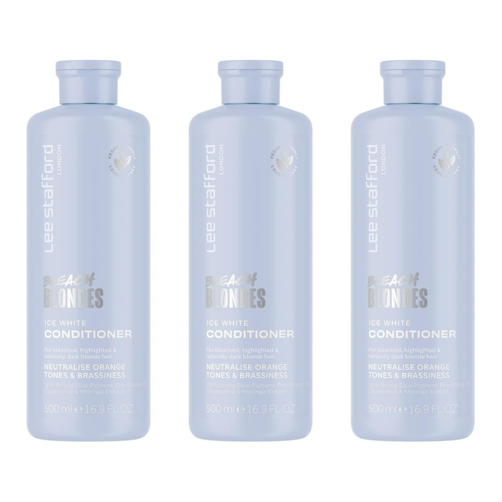 Lee Stafford Bleach Blondes Ice White Conditioner 500Ml Lloyds Pharmacy - Image 3