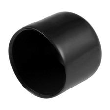 uxcell 4 Stück Gummi Endkappen 38 mm Innendurchmesser Vinyl rund x 40 mm H, schwarz