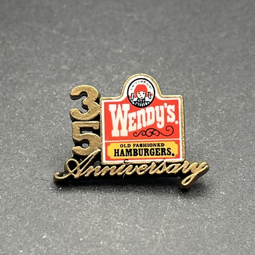 Wendy's Fast Food Restaurant 35th Anniversary Employee Lapel Hat Pin