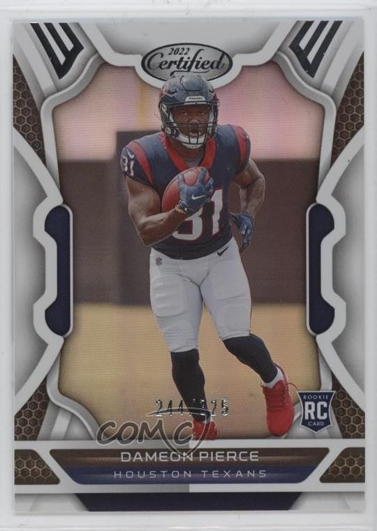 2022 Certified Rookies Mirror /325 Dameon Pierce #125 3hd