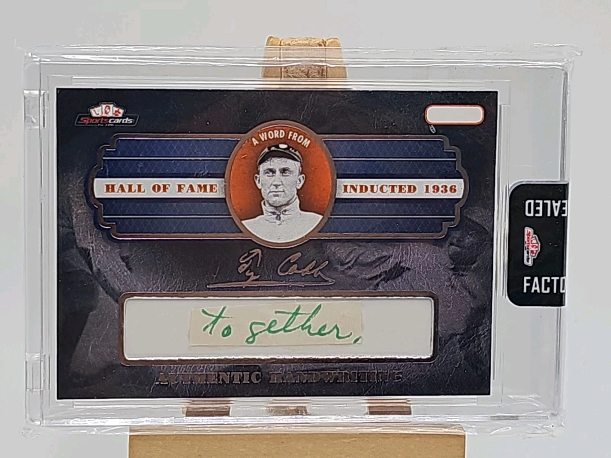 ty cobb autograph products for sale | eBay