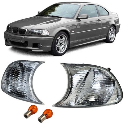 Blinker Set Weiß Kristall passend für 3er BMW E46 Coupe Cabrio 1999-2001