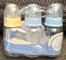 Angel Boy 4-OZ 3-Pack Feeding Nurser Bottles Precious Moments Anti-Colic New