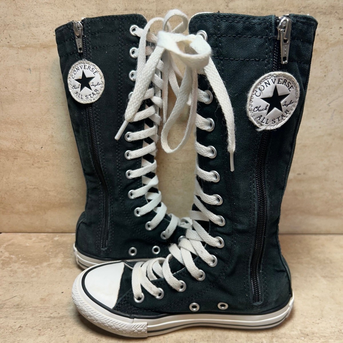 Converse Chuck Taylor All Star XX-Hi Knee High Black Canvas Junior