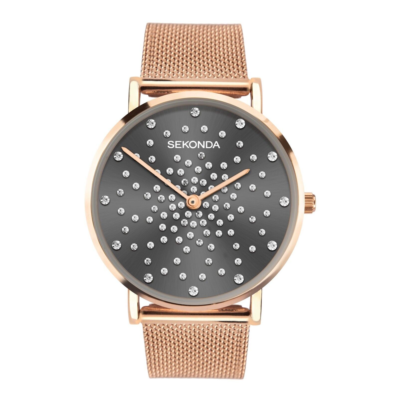 Sekonda Ladies  36mm Celeste Rose Gold Crystal Dial Watch 40029 RRP £64.99