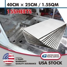 1.5sqm 276 Mil Car Sound Deadener Deadening Mat Audio Noise Heat Shield 15 PCS