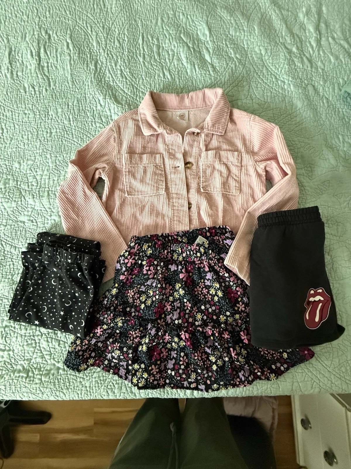 Girls Clothing Lot 7/8 8 Skirts Pants Outfit Bundle Floral Graphic Cute