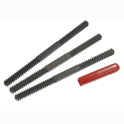 Gewindefeilen-Set 3-teilig doppelendig lang für zöllige & metrische Gewinde AE2573