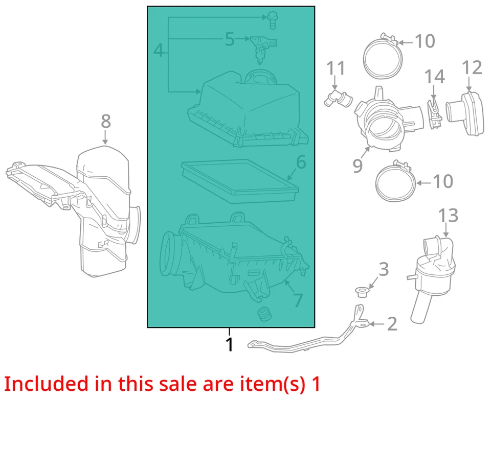 Воздухоочиститель подходит для 16-22 LEXUS RX350 2046694 - Изображение 2 из 3