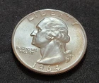 Washington TONER Quarter • AU Slider • 90% Silver • Strong Detail • X155