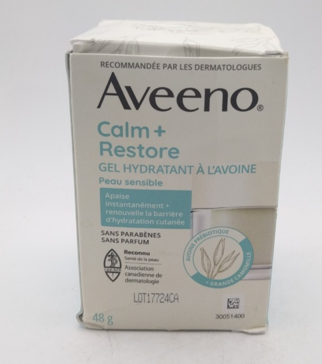 Aveeno Calm Restore Oat Gel Moisturizer for Sensitive Skin 48g