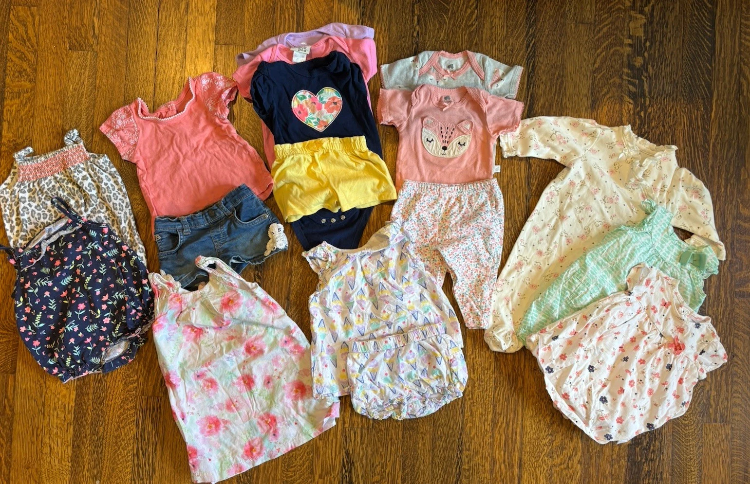 Infant Girls Clothing Lot of 16 Size 6 and 6-9 Months