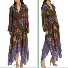 NWT FARM RIO Wild Jungle Midi Dress Womens size Large