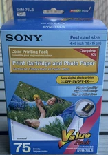 Sony SVM-75LS Print Cartridges & Photo Paper Value Pack 75 Prints