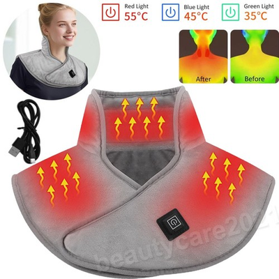 #ad Heating Pad for Neck Shoulders Pain Relief Rechargeable Heated Wrap Neck Warmer $15.49