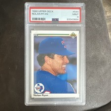 Upper Deck 1990 Nolan Ryan #544 PSA 9 Texas Rangers Base Set Baseball Card
