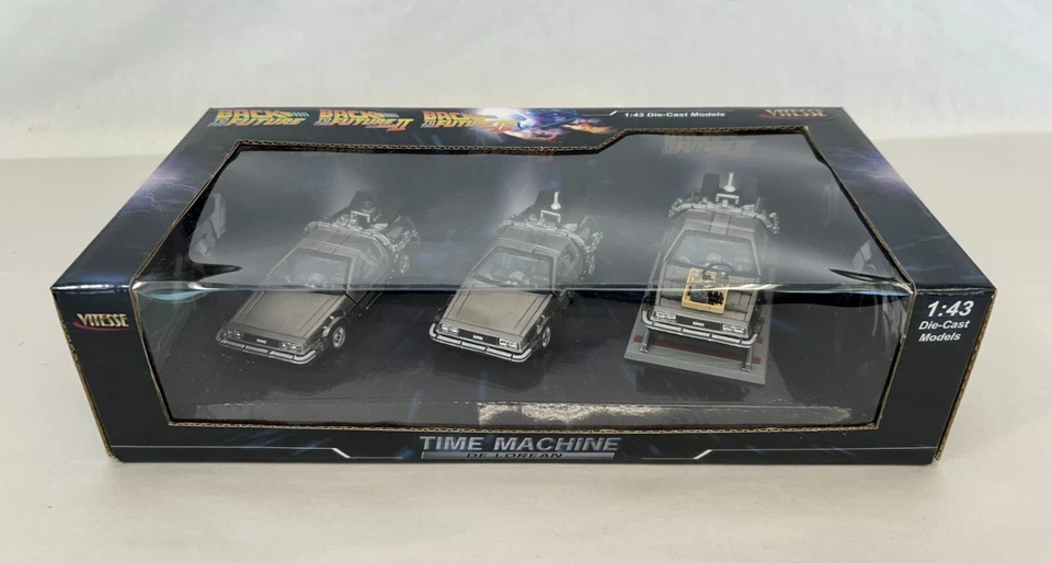 Vitesse De Lorean 1:43 Die Cast Back To The Future Movie Car Time Machine 1 2 3 - Image 3 of 4