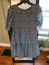 Wild Fable Blue Floral Dress Cottagecore Medium Beautiful