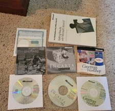 Computer Software OEM bundle. Microsoft Word 97, Greetings Workshop, Encarda new