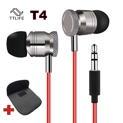 Super Bass In-Ear Kopfhörer Earphone Headphone T4 Bass Beats Rot