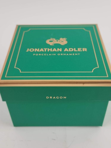Dragón Oriental Jonathan Adler Porcelana Blanca Árbol de Navidad Adorno Nuevo con Caja - Imagen 7 de 8