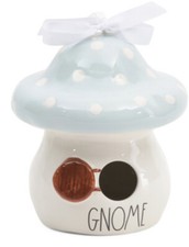 Brand New Rae Dunn RAE DUNN Gnome Mushroom Birdhouse Below $30 Retail