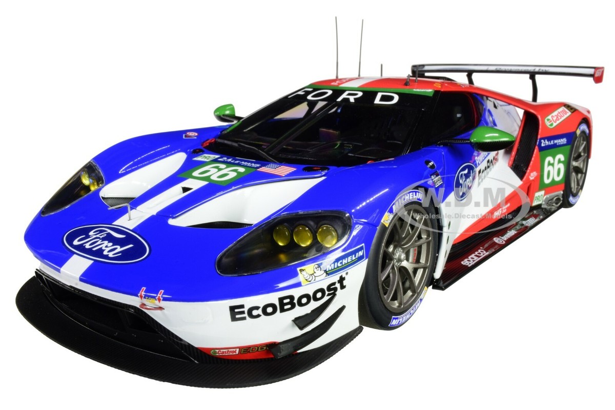 FORD GT #66 JOHNSON/ MUCKE/ PLA LE MANS (2016) 1/18 MODEL CAR BY