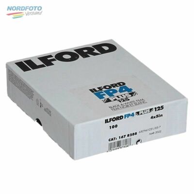 ILFORD FP4 Plus 125 Schwarzweißfilm, 4x5inch / 10,2x12,7cm, 100 Blatt