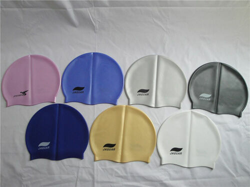 NEW 100% Silicone Swimming swim cap Water-proof 1 x size fits all aquamania OZ - Picture 1 of 9