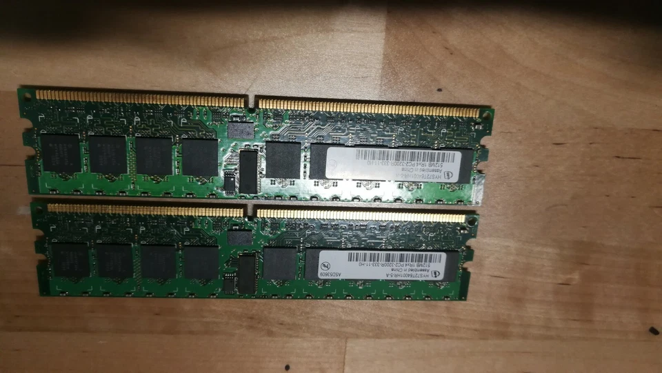 HYS72T64001HR-5-A 1G-Matched Pair of Infineon 512MB PC2-3200R 1Rx4 CL3 (B25) - Image 2 of 3