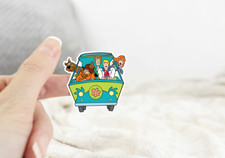 Scooby-doo and Friends in the Mystery Machine Color Sticker