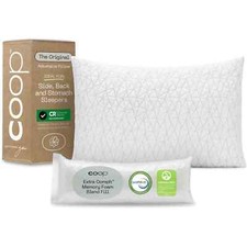 Coop Home Goods Original Adjustable Pillow Queen Size Bed Pillows for Sleepin...