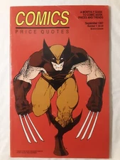 Comics Price Quotes #1 Sept 1987 Wolverine cover FREE SHIPPING trends NEW rare