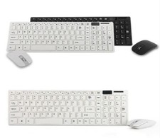 KIT TASTIERA E MOUSE WIRELESS PER PC 2.4GHz WIFI KEYBOARD USB SENZA FILI WIRELES