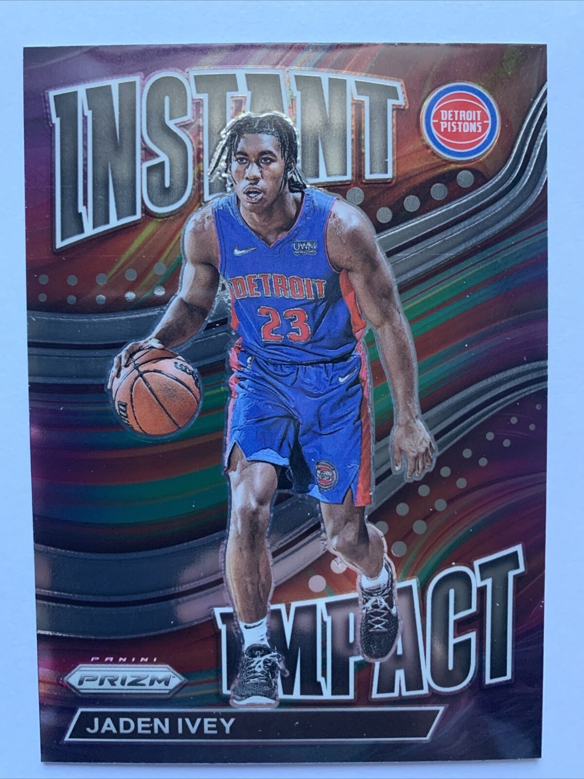 Jaden Ivey 2022-23 Panini Prizm Instant Impact RC #25 Pistons