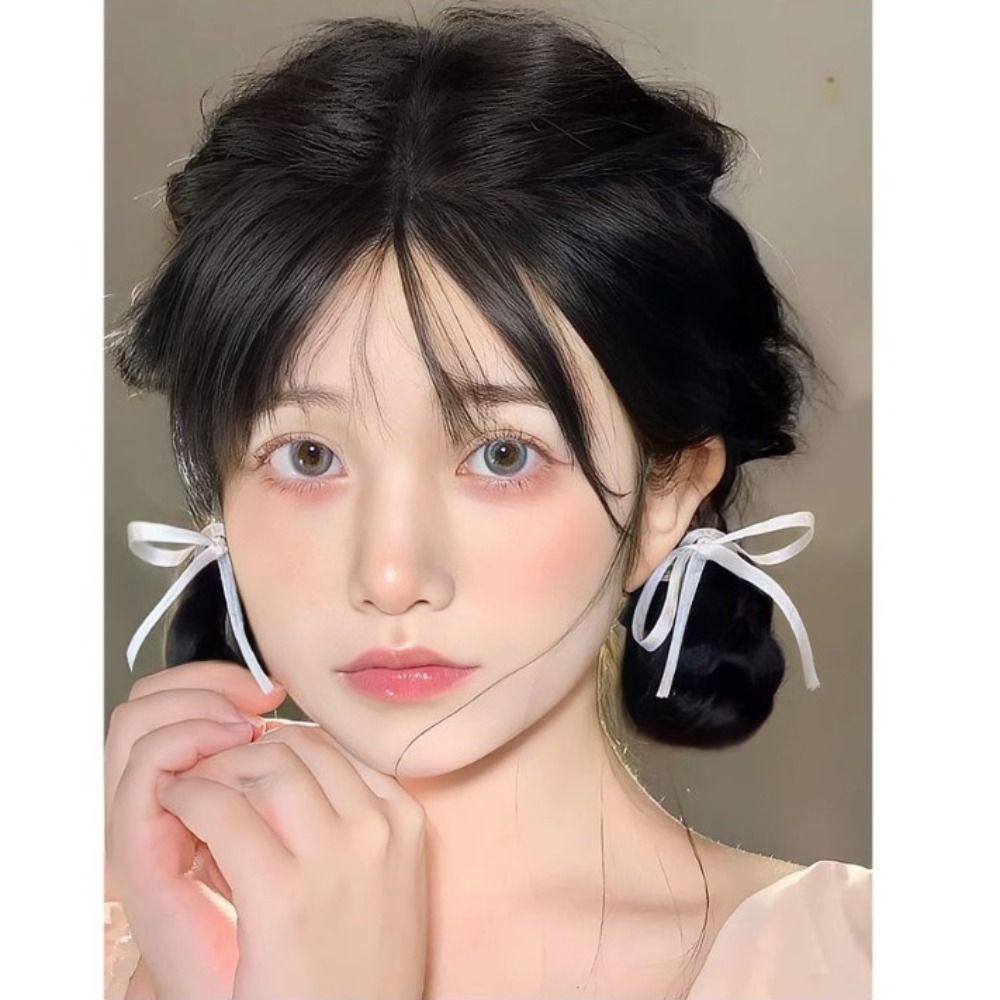 2pcs Hair Extension Fake Hair Bun Korean Style Synthetic Hair Chignons