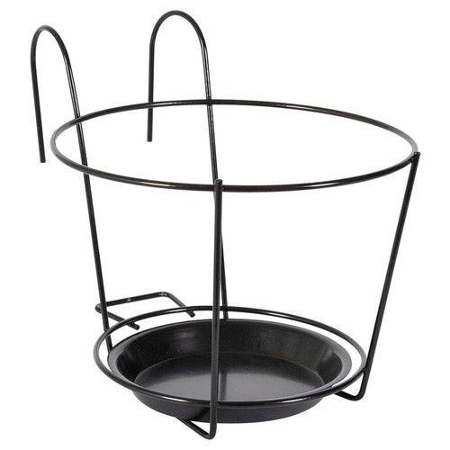 Balcony Pot Holder Railing Pot Holder Outdoor Holder with Saucer