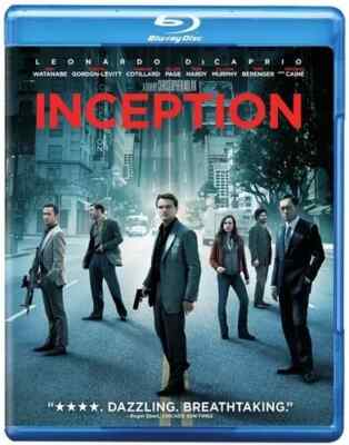 Inception (BLU-RAY + DVD) VG DISCS + COVER ART**NO CASE