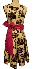 NWT Eliza J Floral Sleeveless Fit & Flare with pink Sash, Dress 4