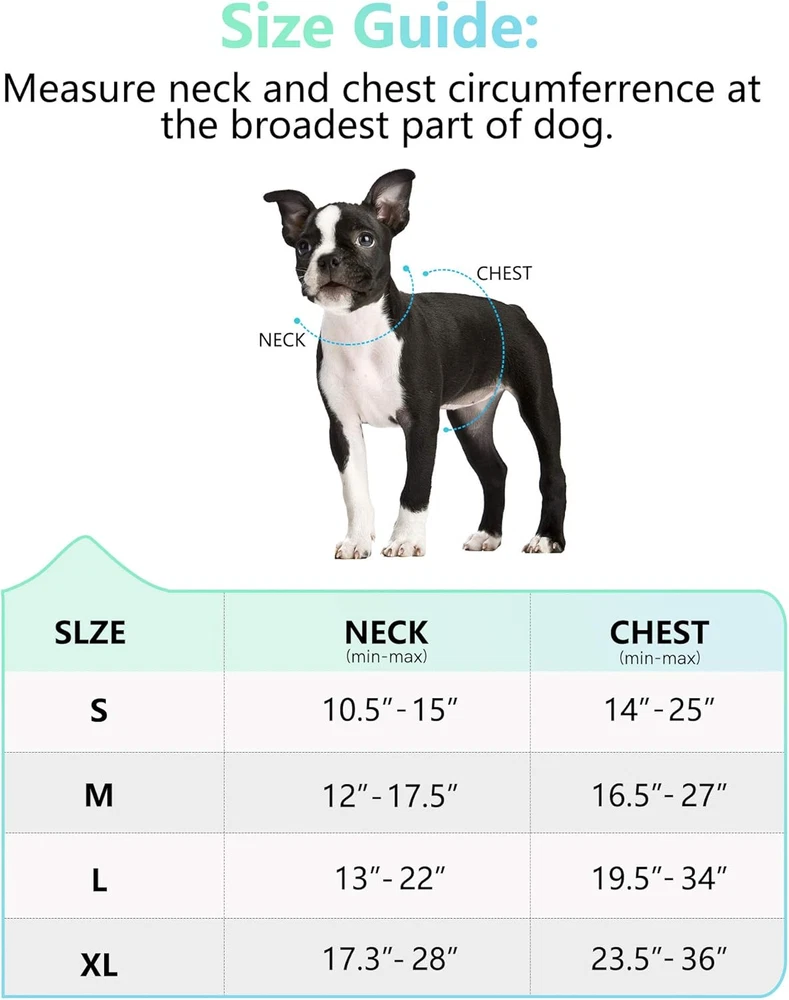 Dog Harness, No Pull Reflective Harness Front Clip Easy Control Handle Adjustabl