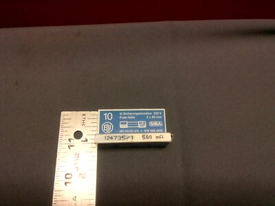 ELU G-SICHERUNGSEINÄTZE 124735/1- 500 mA, 250 V, FUSE-LINKS