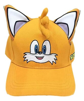 Sonic Tails Character Baseball Adjustable Snapback Cap/Hat