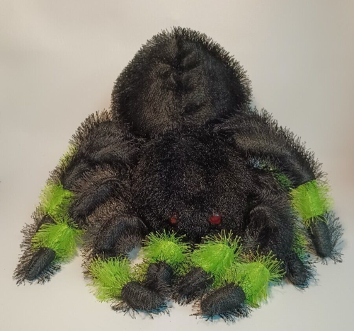 Spider Plush Black Green Ganz 12 inch model HW 10615 - Picture 4 of 12