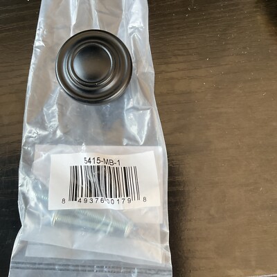 GlideRite Hardware 5415-MB-1 Round Cabinet Knob 1.25'' Matte Black