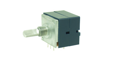 Potentiometer ALPS RK27112 10k  logarithmisch Stereo Poti, 41 Rastungen, pot