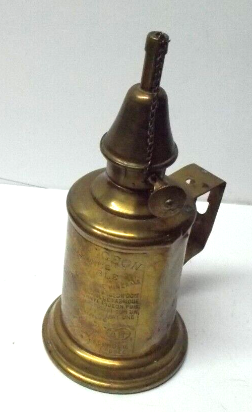 Antique French Brass Oil Lamp Lampe-Pigeon Garantie Veritable | eBay