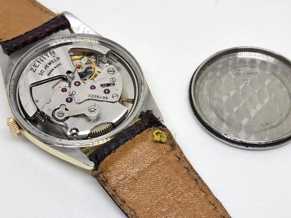 Parachoques Zenith Captain cal. 71 Movimiento Chapado en Oro - Reloj Automático Hombre Foto 4 de 4