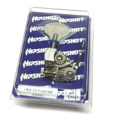 Hipshot LOLLIPOP Chrome Ultralite  1/2'' Bass Drop D Machine De-tuner X-tender
